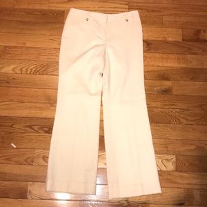 Ann Taylor Loft Ann cream wool pants size 8